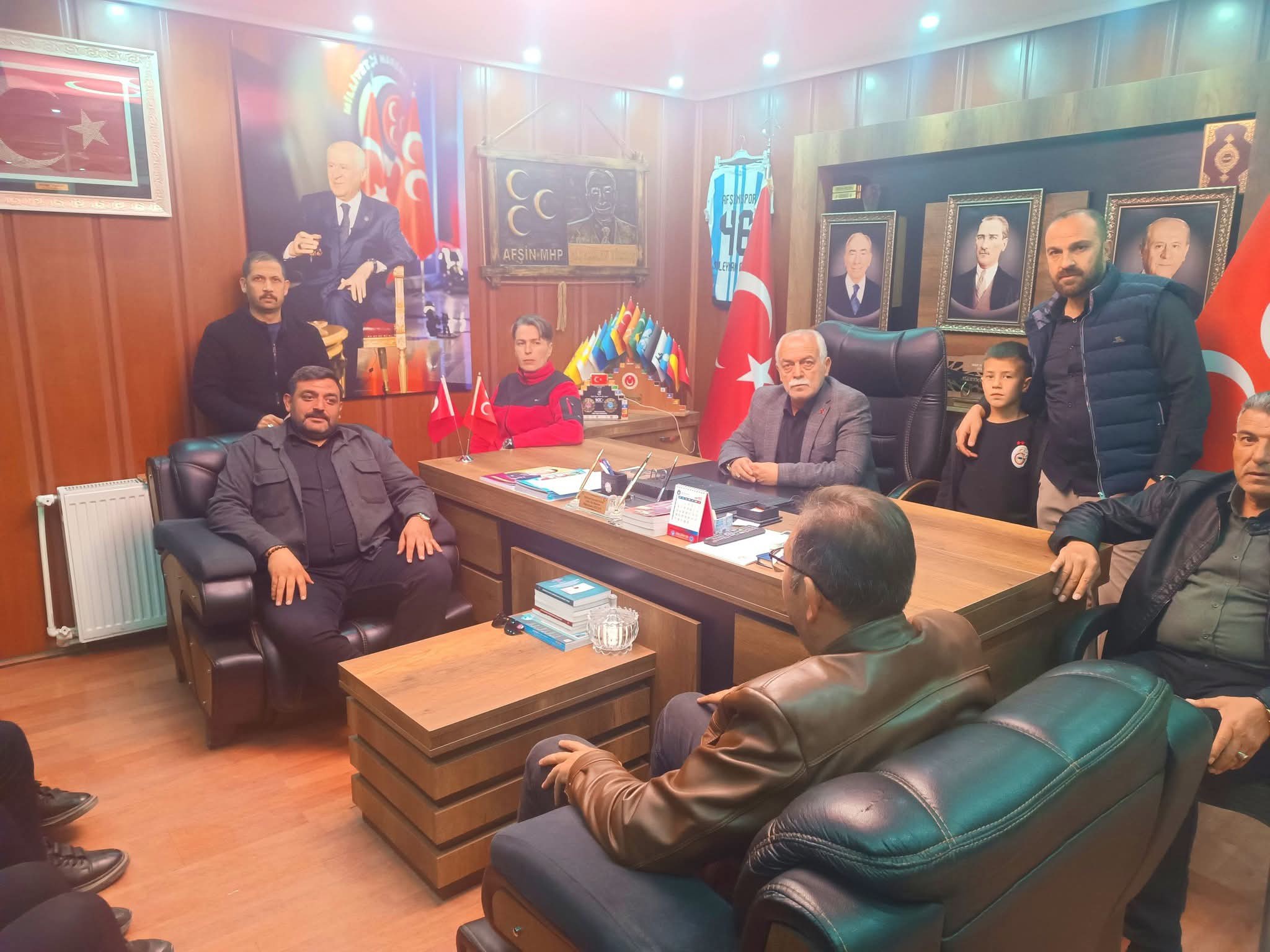 Göksun Ülkü Ocakları Başkanı Bal, Mhp Afşin İlçe Teşkilatını Ziyaret Etti1