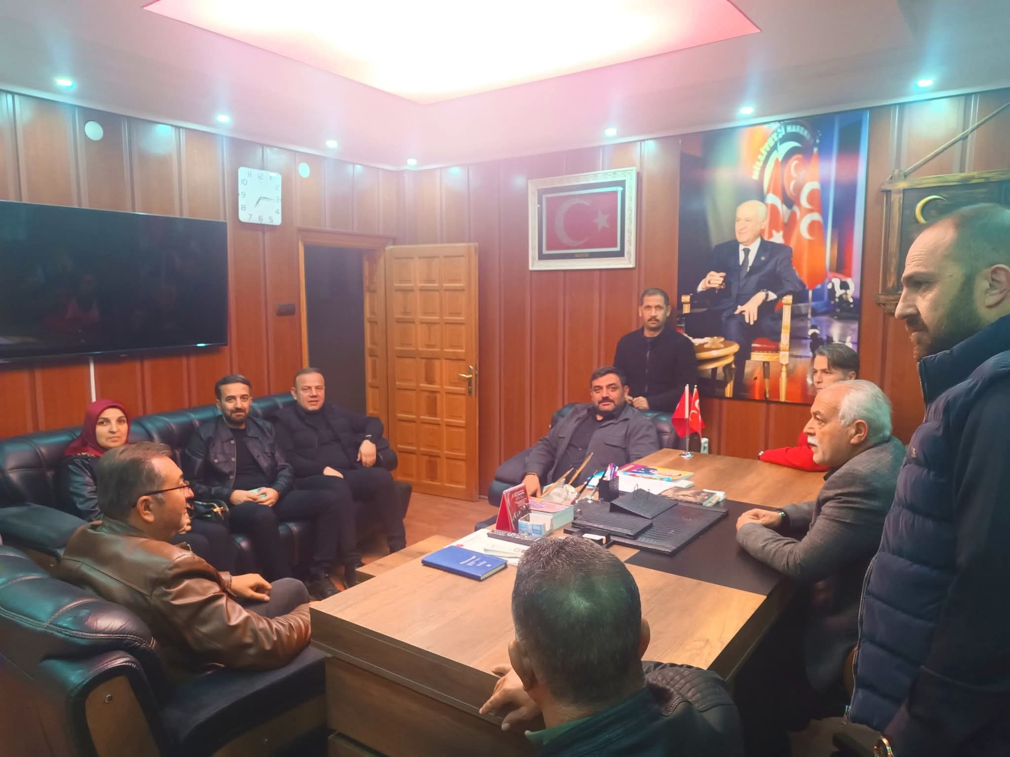 Göksun Ülkü Ocakları Başkanı Bal, Mhp Afşin İlçe Teşkilatını Ziyaret Etti2
