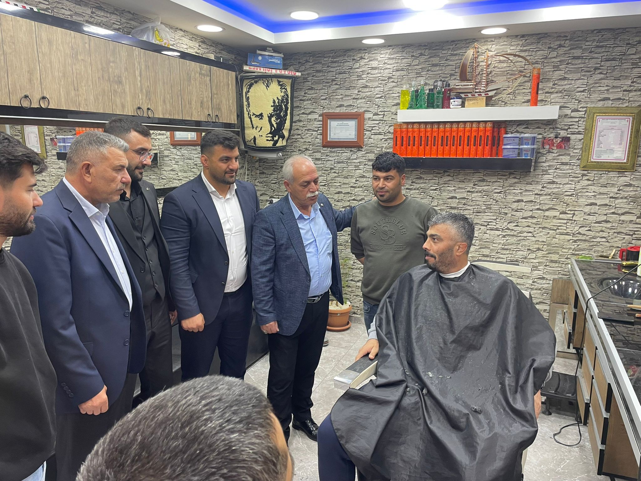 Mhp Afşin İlçe Teşkilatından Berber Esnafına Ziyaret