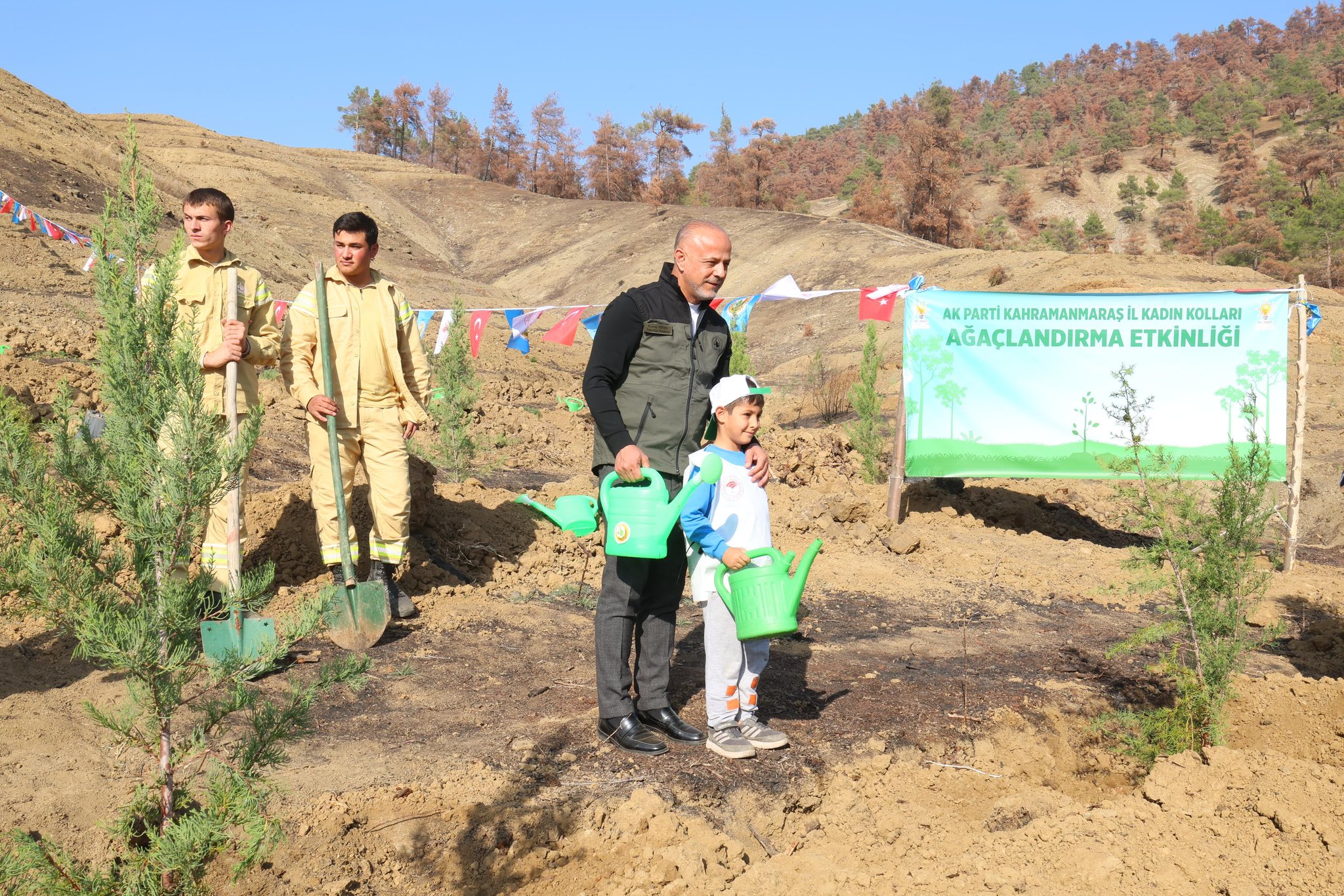 Orman Yangınlarında Kaybedilen Ağaçların Yerine Yeni Fidanlar Dikildi7