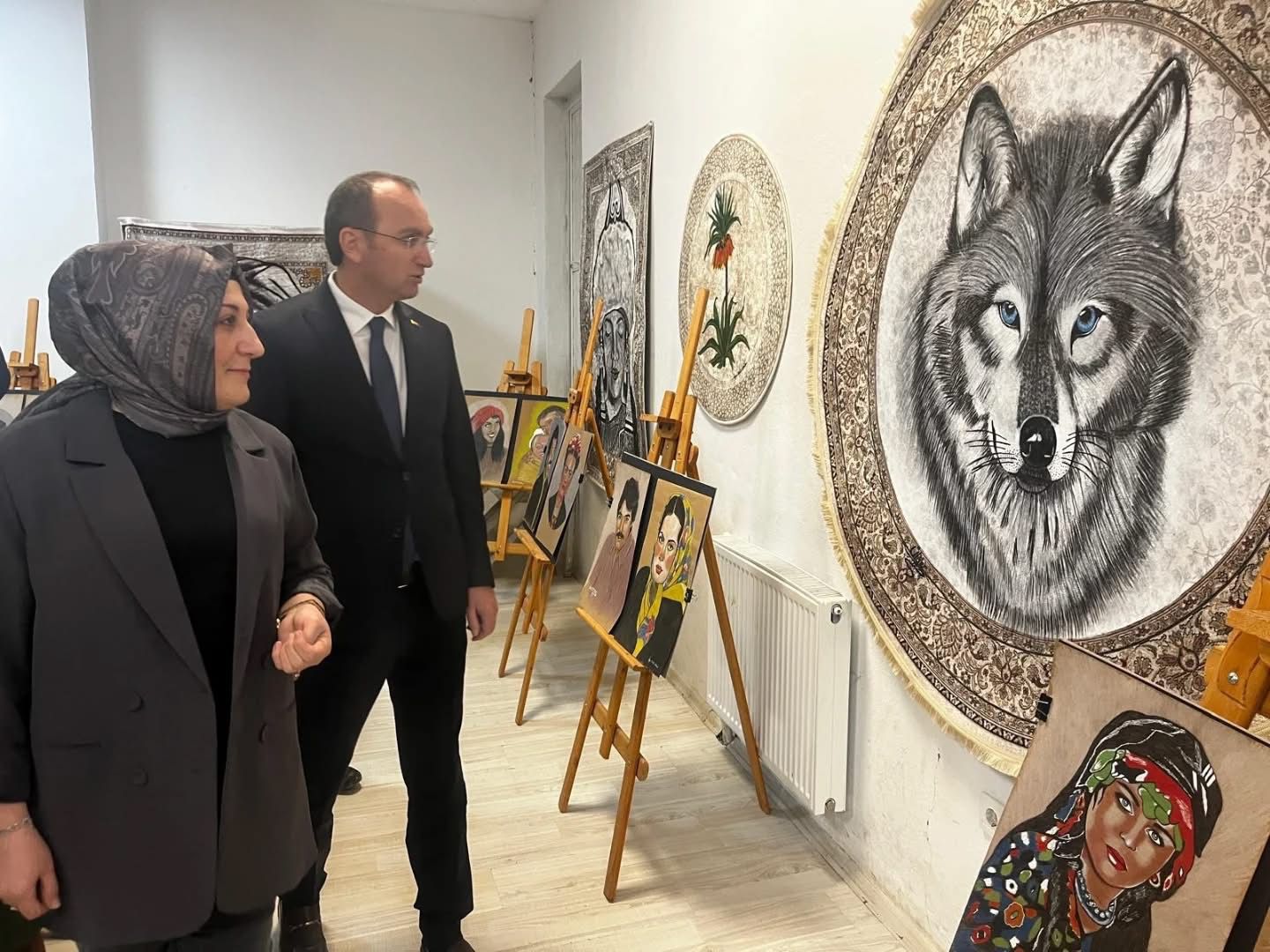Afşin’de Halı Temalı Resim Sergisi Açıldı10