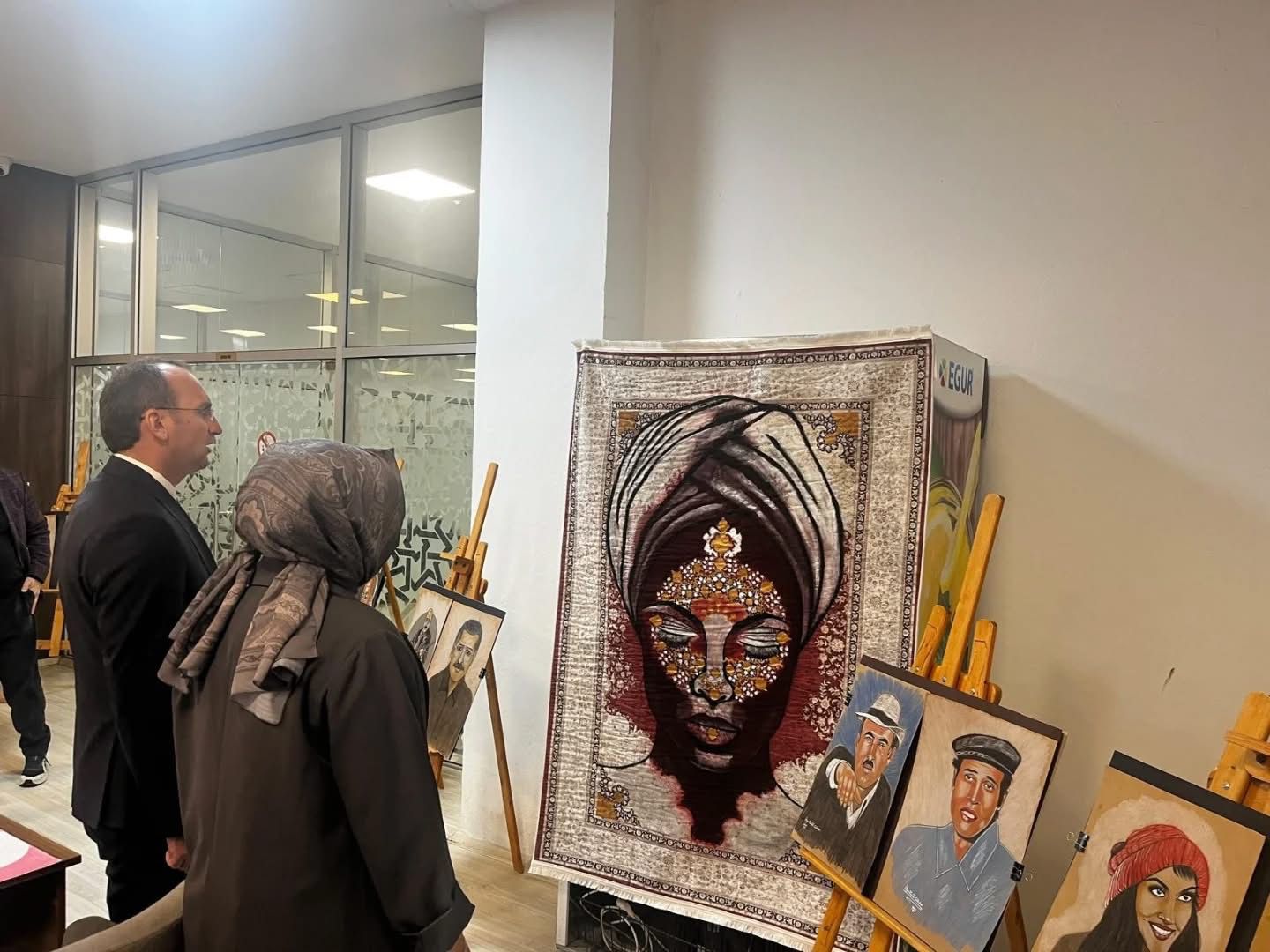 Afşin’de Halı Temalı Resim Sergisi Açıldı5