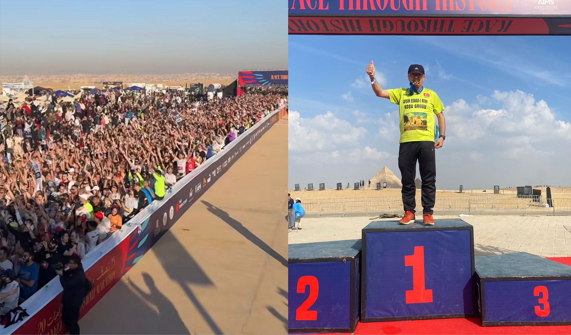 Afşinli Sıtkı Gönen, Piramitler Yarı Maratonu’nda Tarihe Geçti (2)-1