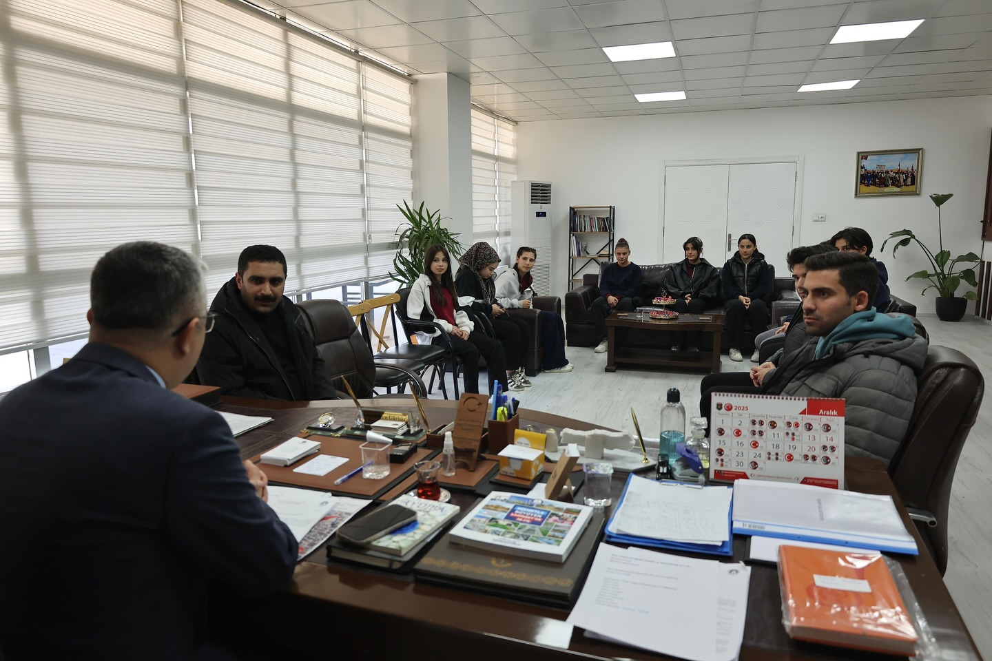 Başkan Gürbüz, İl Şampiyonu Gençleri Ağırladı2