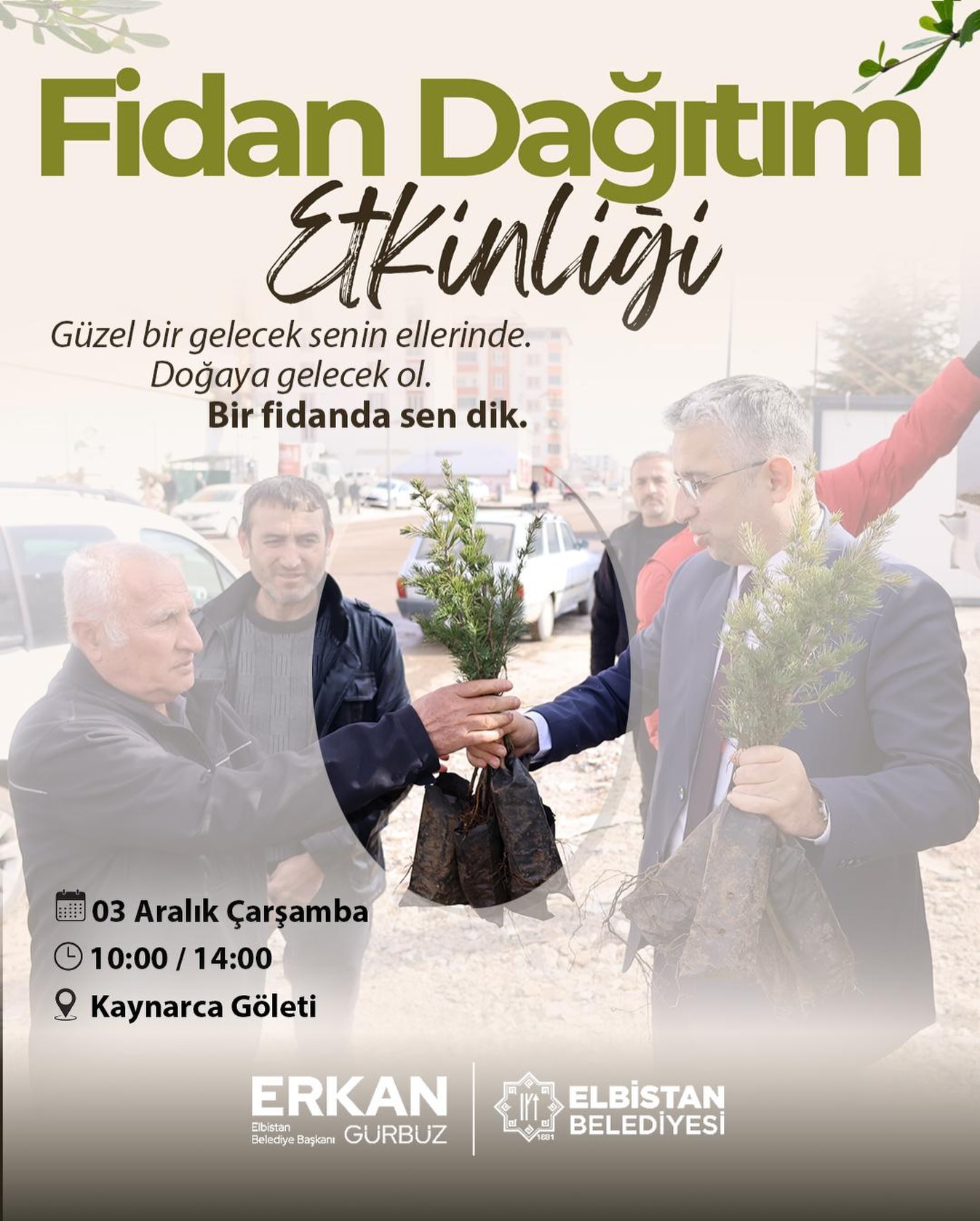 Elbistan’da Fidan Dağıtım Etkinliği Düzenleniyor