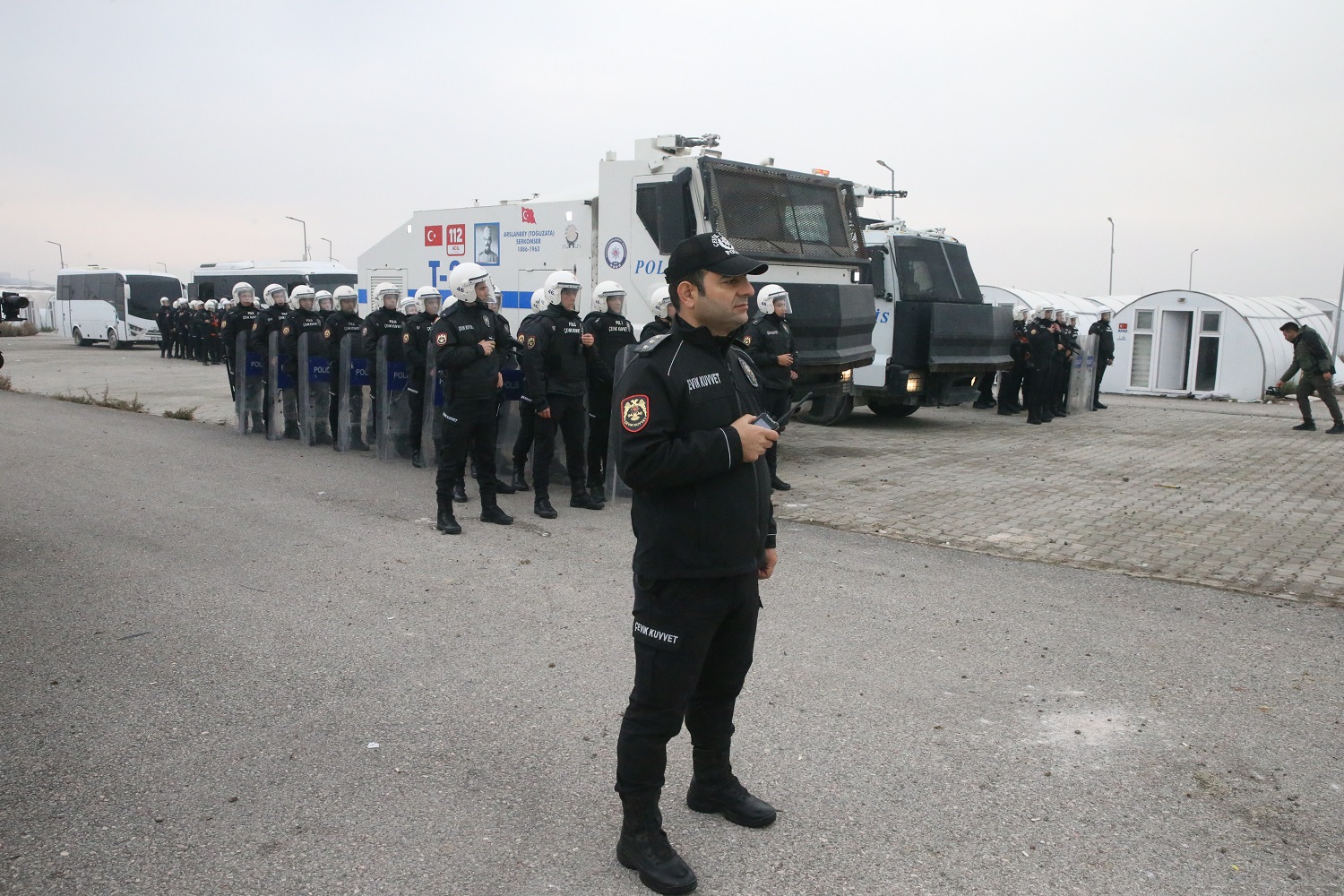 Kahramanmaraş'ta Polislerce İzinsiz Gösteriye Müdahale Tatbikatı Yapıldı (2)