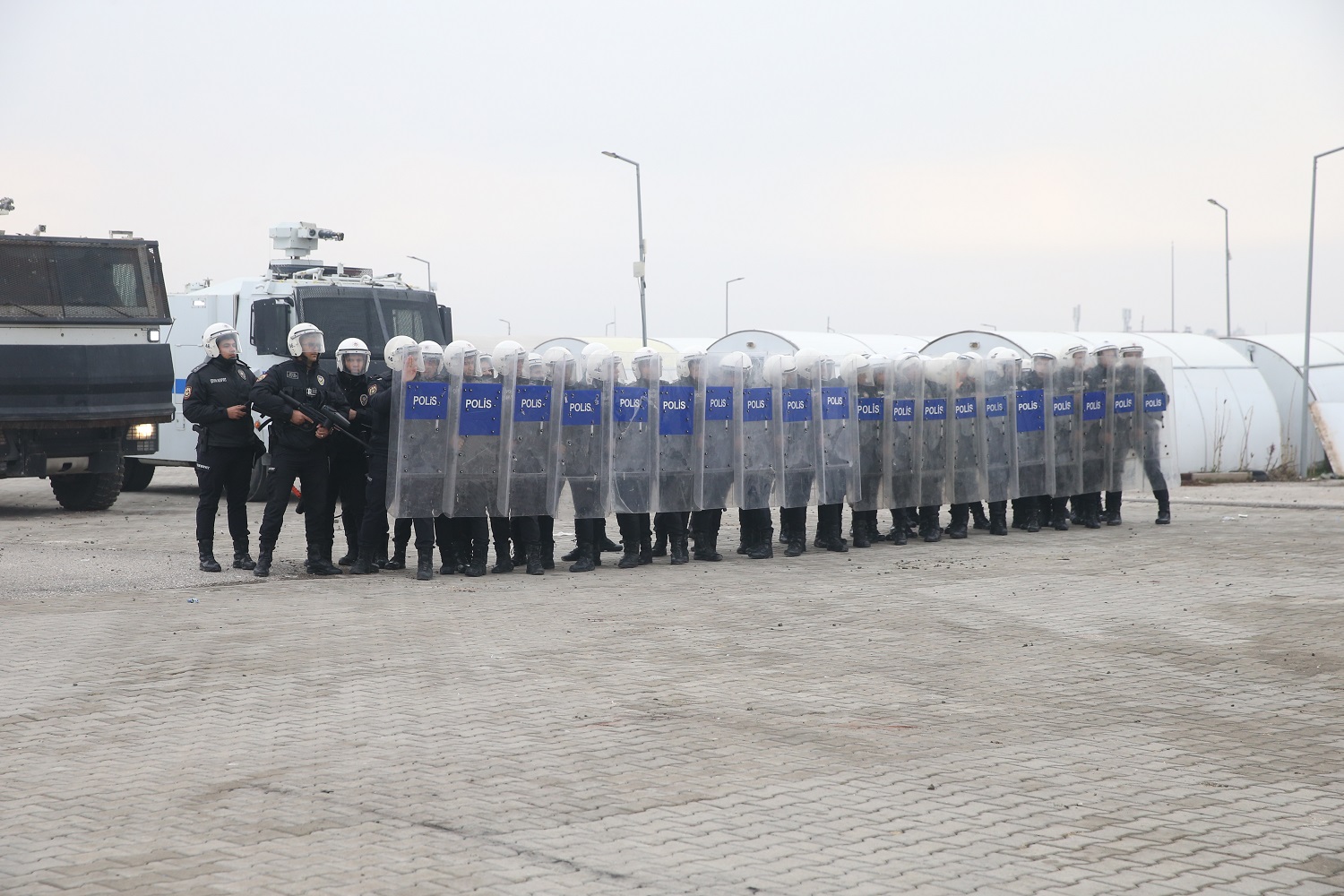Kahramanmaraş'ta Polislerce İzinsiz Gösteriye Müdahale Tatbikatı Yapıldı (5)