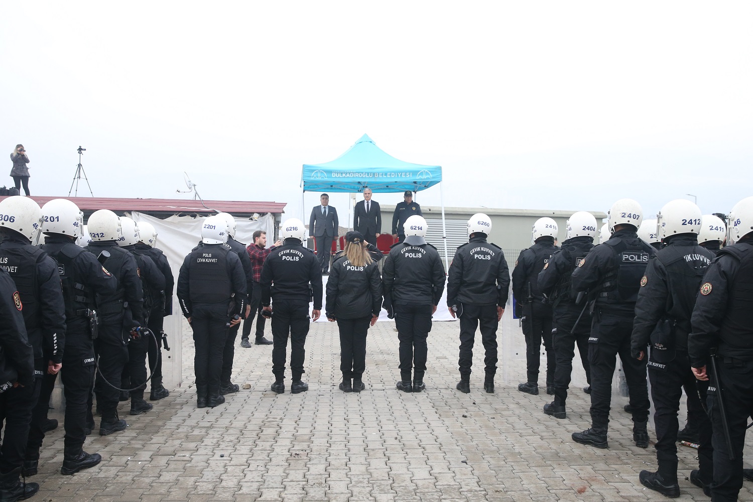 Kahramanmaraş'ta Polislerce İzinsiz Gösteriye Müdahale Tatbikatı Yapıldı (6)