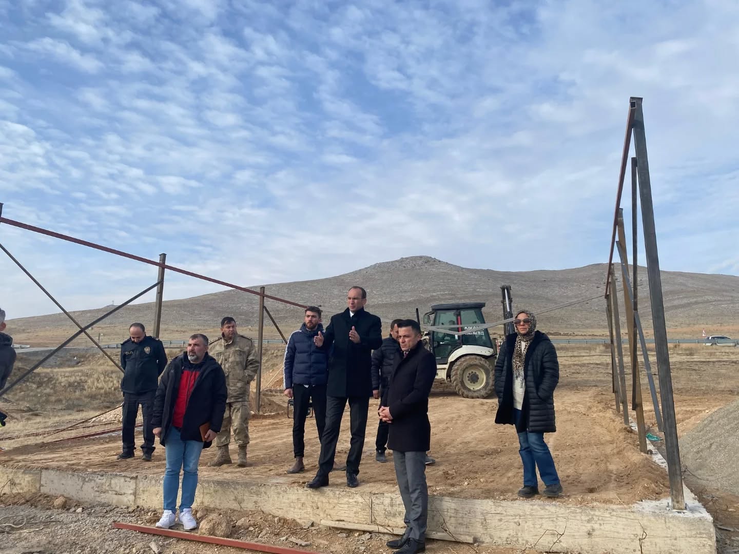 Kaymakam Sarıdoğan, Ahır Temel Atma Törenine Katıldı4