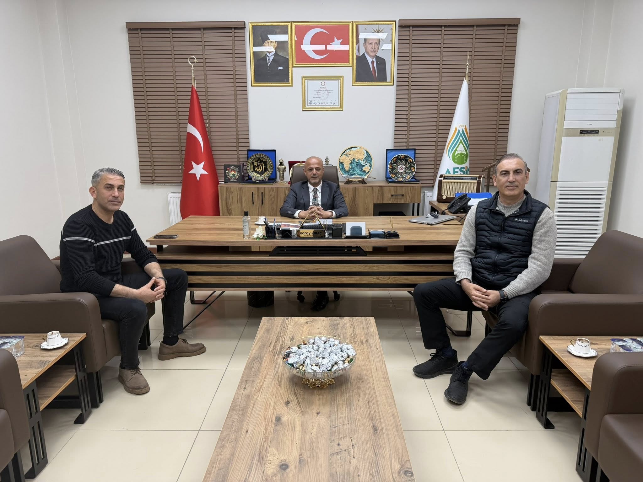 Polis Başmüfettişi İsmail Ayhan’dan Afşin Belediyesi’ne Ziyaret