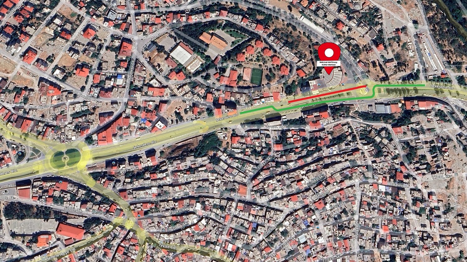 Şekerdere Caddesi’nde Altyapı Çalışmaları Nedeniyle Kısmi Kapama! (1)