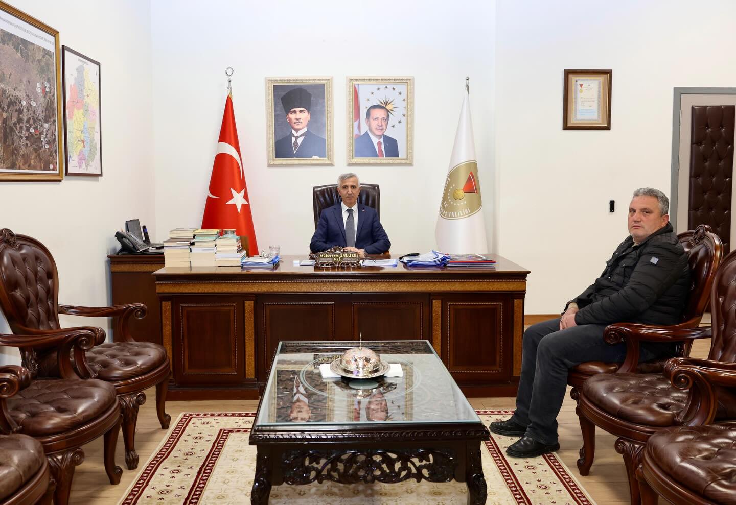 Vali Ünlüer'e Makam Ziyaretleri Devam Ediyor1-2