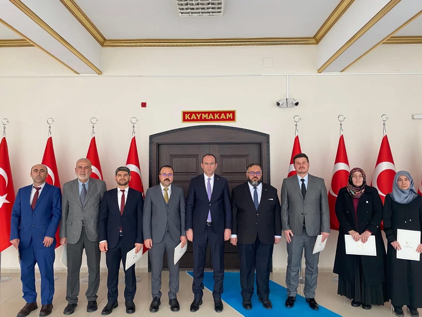 Afşin’de Din Görevlilerinden Kaymakam Sarıdoğan’a Ziyaret