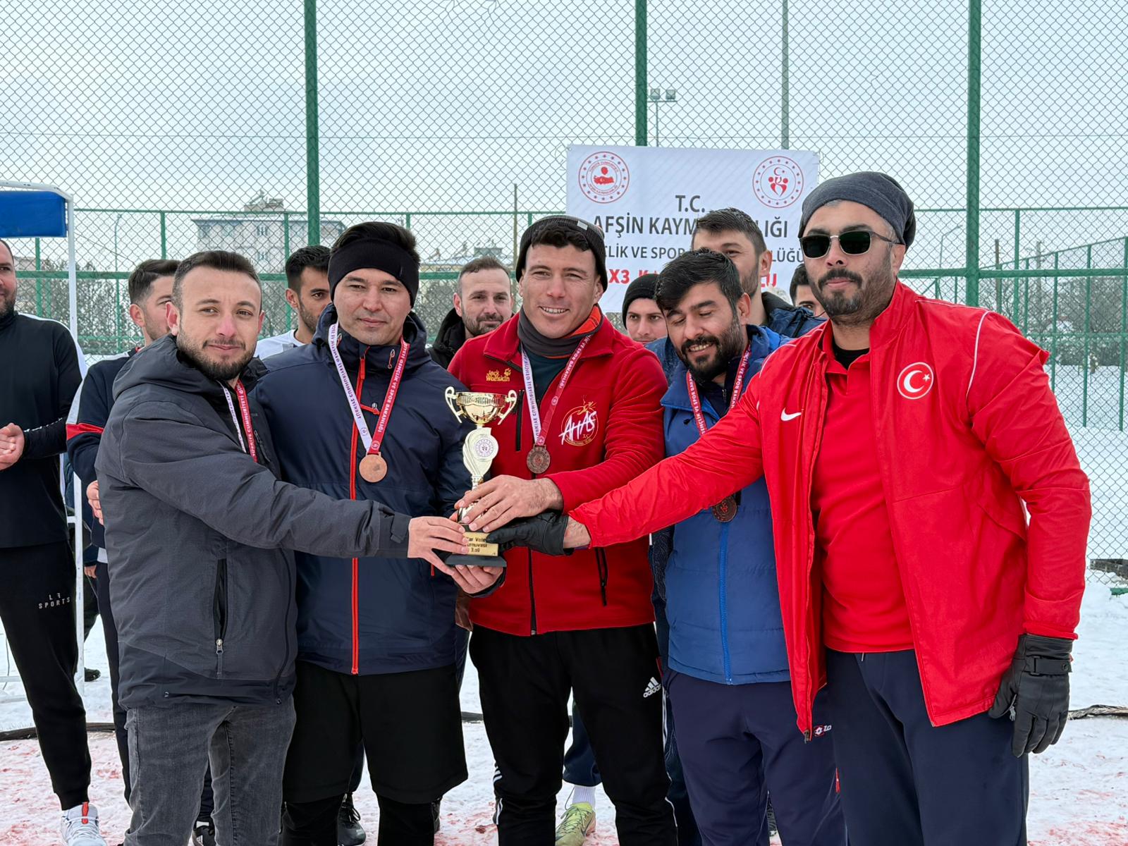 Afşin’de İlk Kez Kar Voleybolu Turnuvası Düzenlendi4