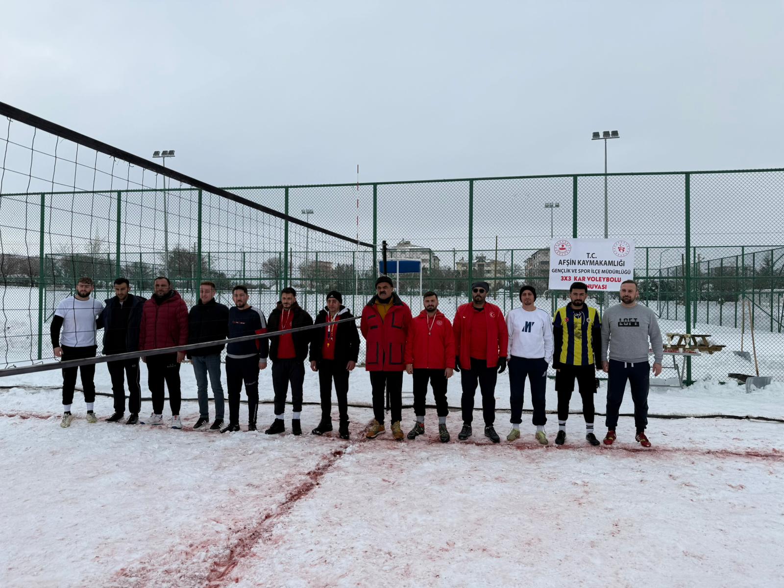 Afşin’de İlk Kez Kar Voleybolu Turnuvası Düzenlendi8