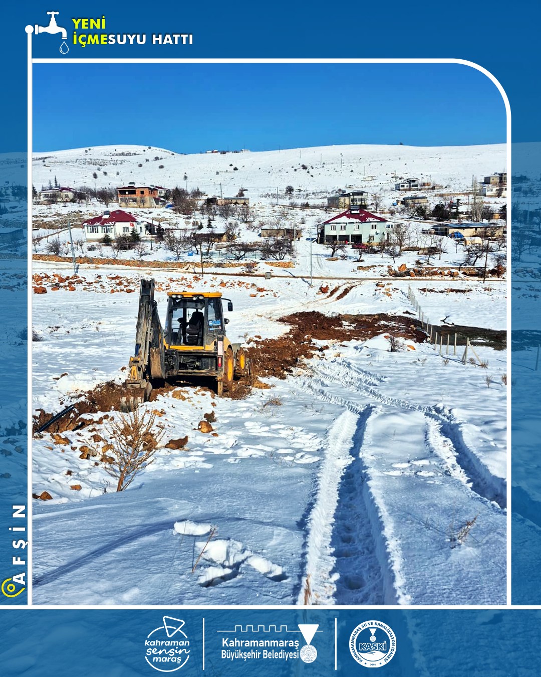 Afşin’de Üst Kot Mahallelere İçme Suyu Takviyesi1