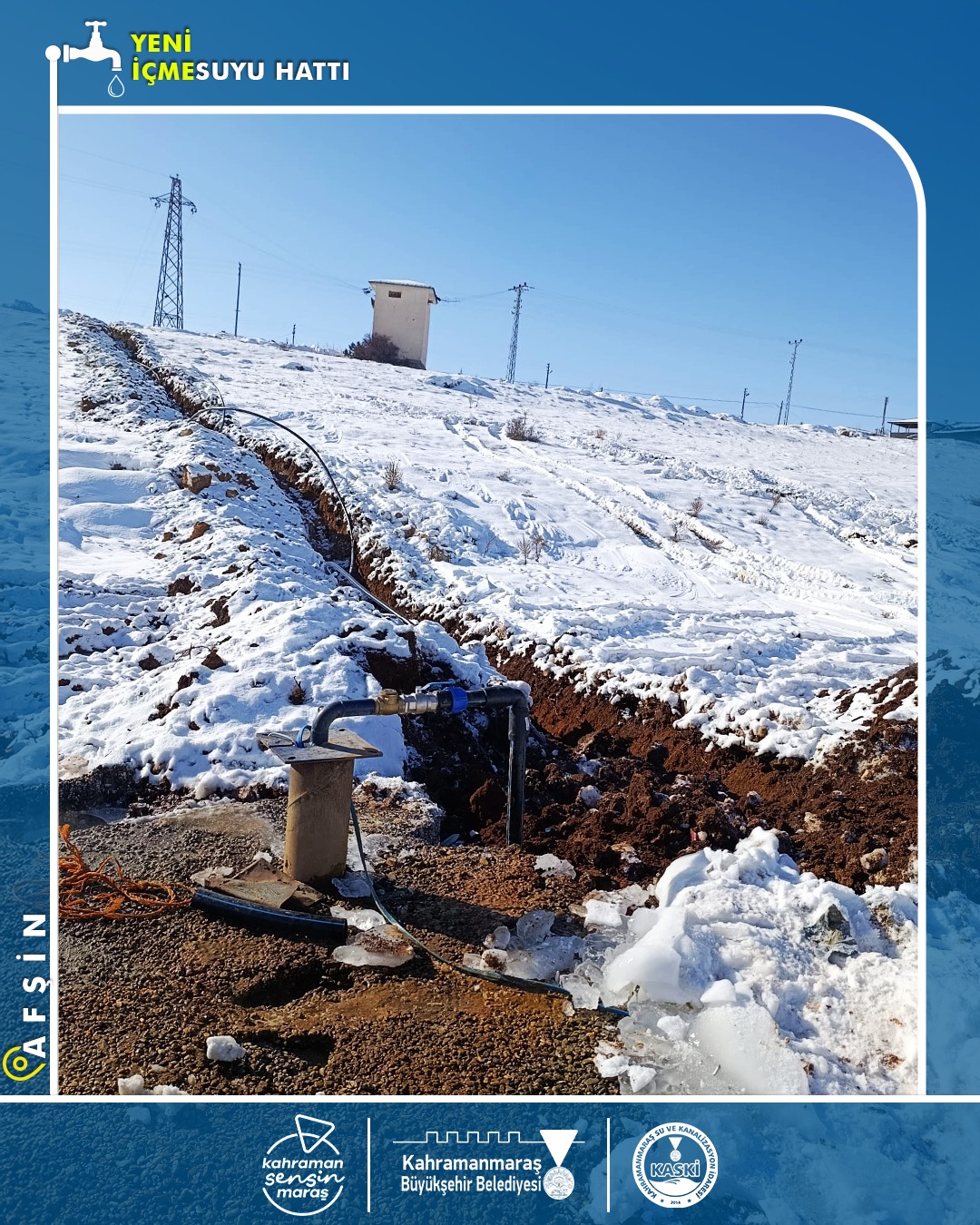 Afşin’de Üst Kot Mahallelere İçme Suyu Takviyesi2