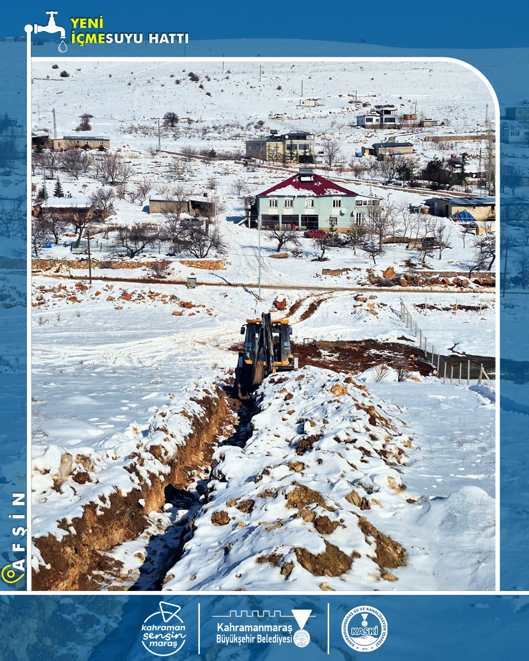 Afşin’de Üst Kot Mahallelere İçme Suyu Takviyesi3