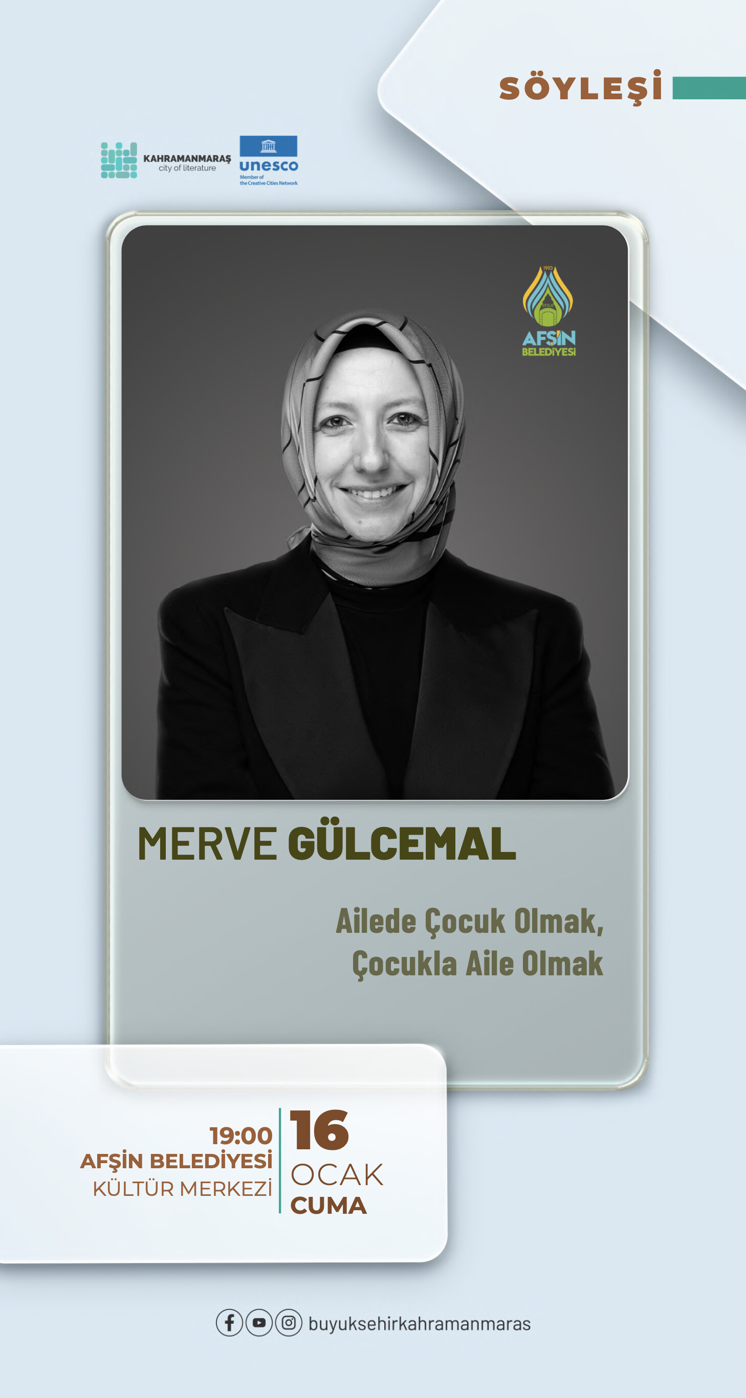 Büyükşehir’den Afşin’de Aile Bağlarını Güçlendiren Söyleşi