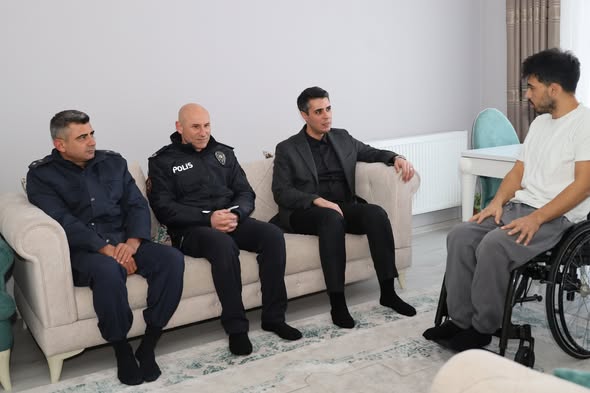 Elbistan Kaymakamı Demirel’den Kahraman Gaziye Ziyaret