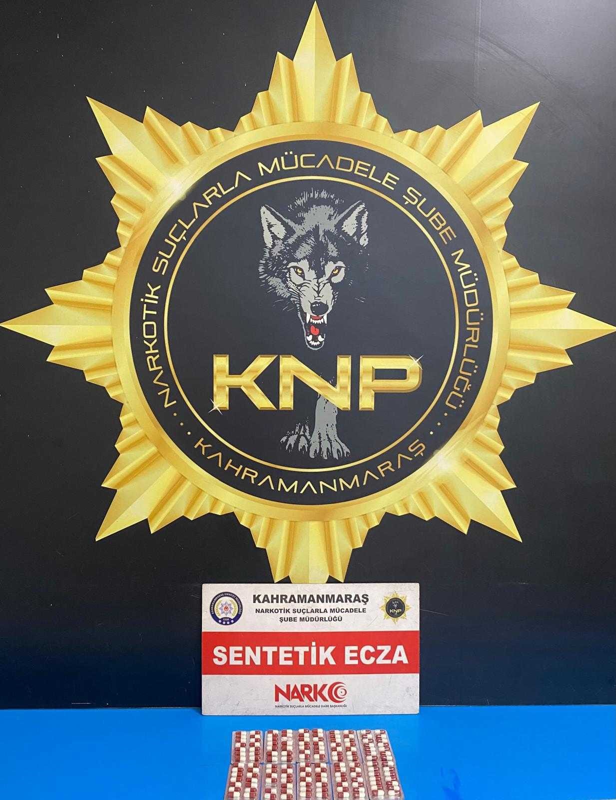 Kahramanmaraş'ta 184 Adet Sentetik Ecza Ele Geçirildi (1)