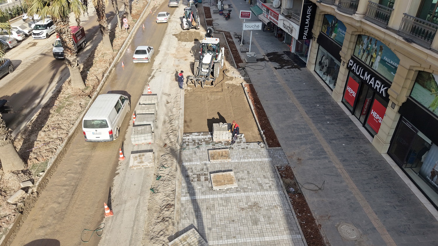 Trabzon Bulvarı’nda Altyapısı Tamamlanan Kısımlarda Üstyapıya Başlandı (3)