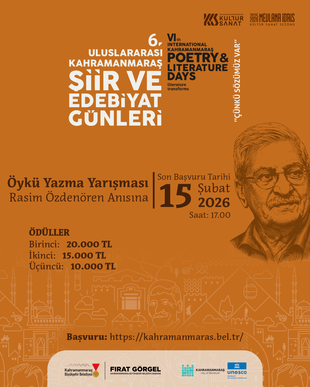 Unesco’nun Edebiyat Şehrinde Şiir Ve Öykü Zamanı; Yarışmaya Başvurular Başladı! (1)