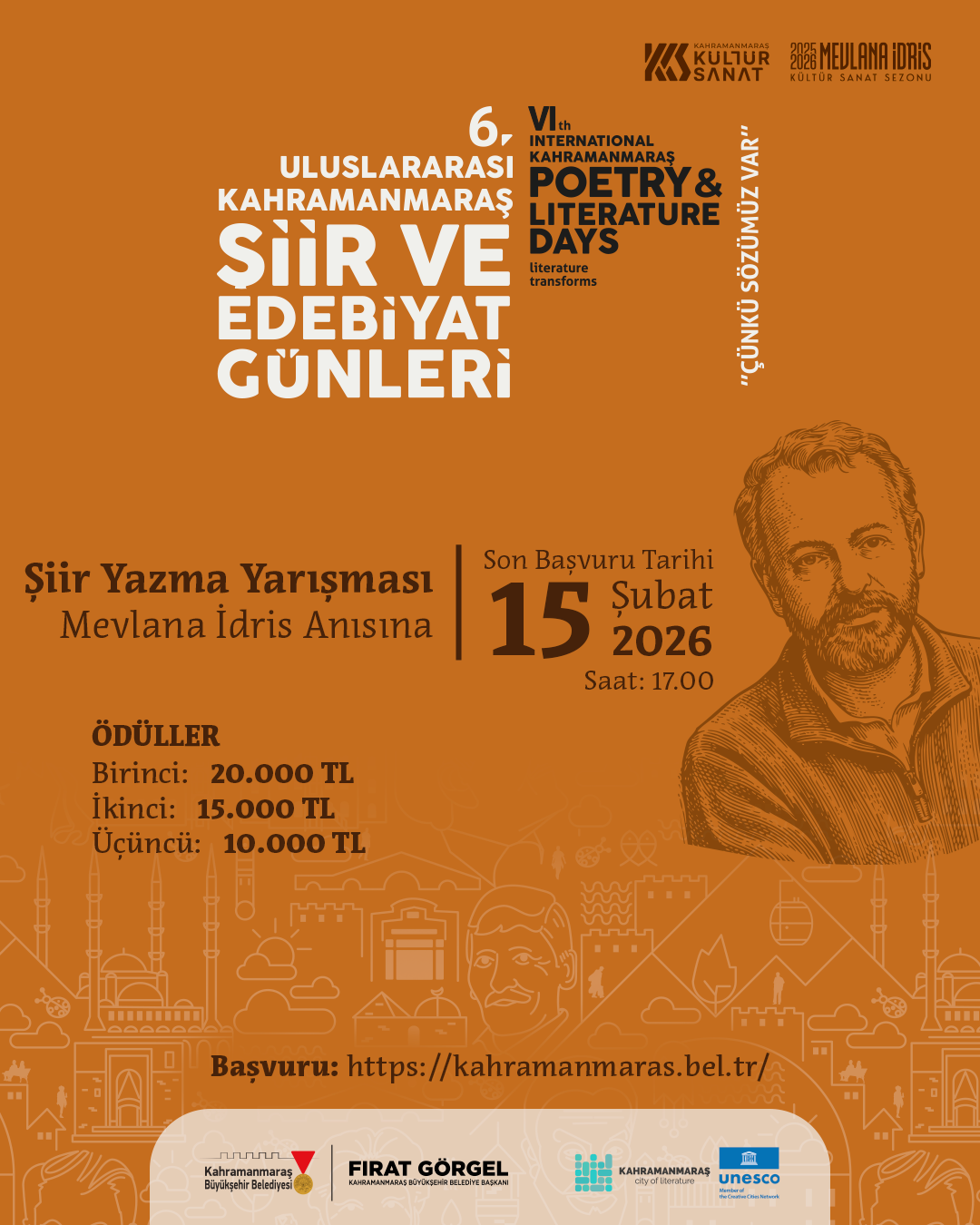 Unesco’nun Edebiyat Şehrinde Şiir Ve Öykü Zamanı; Yarışmaya Başvurular Başladı! (2)
