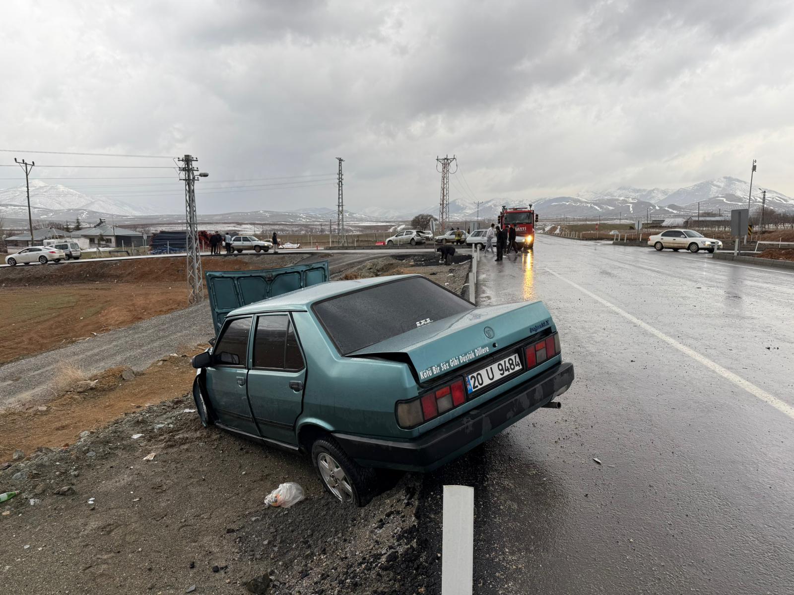 Afşin’de İki Otomobil Çarpıştı: 1 Yaralı