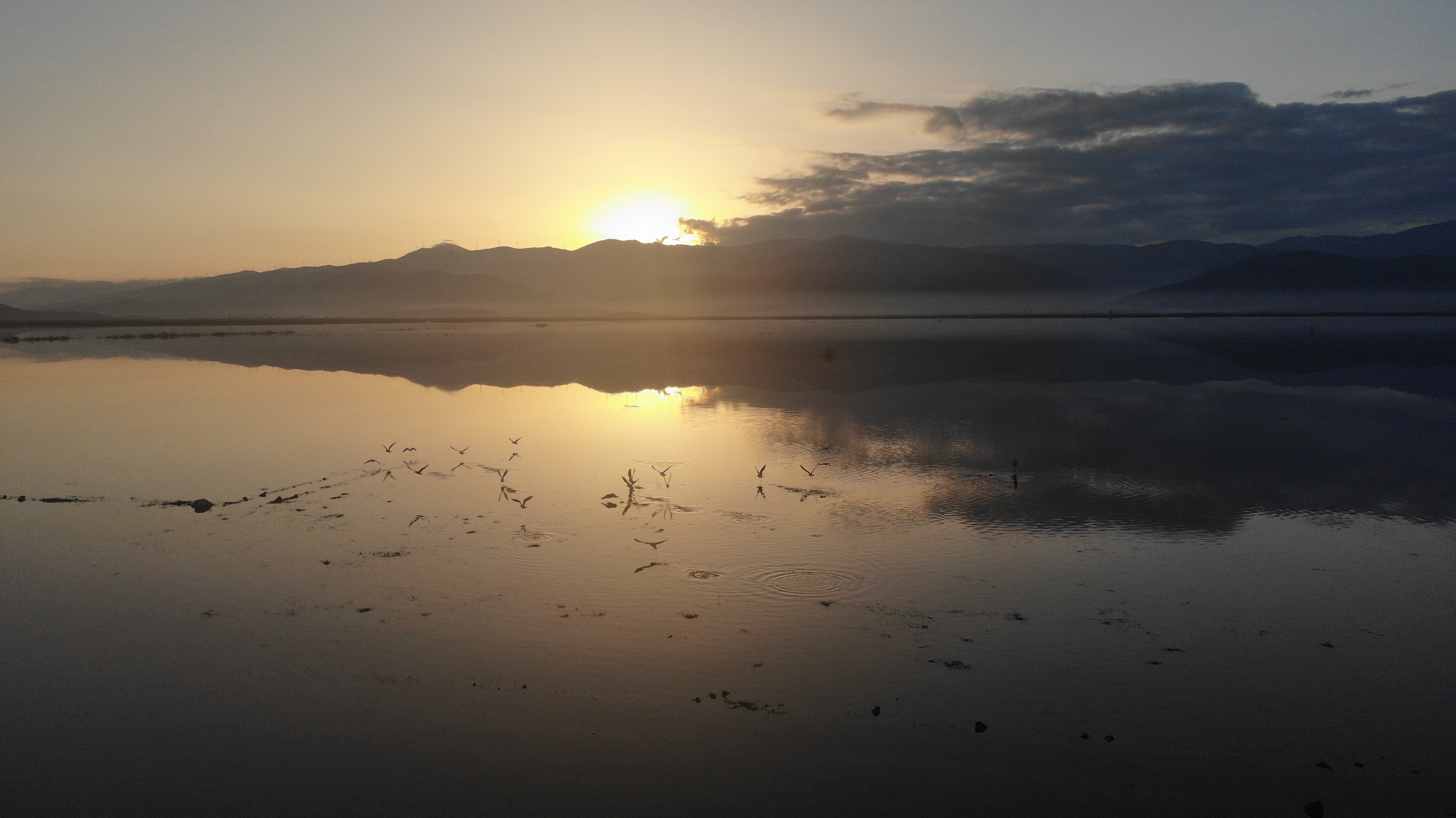 Kahramanmaraş’ta Kuruyan Gavur Gölü Yeniden Hayat Buldu (1)
