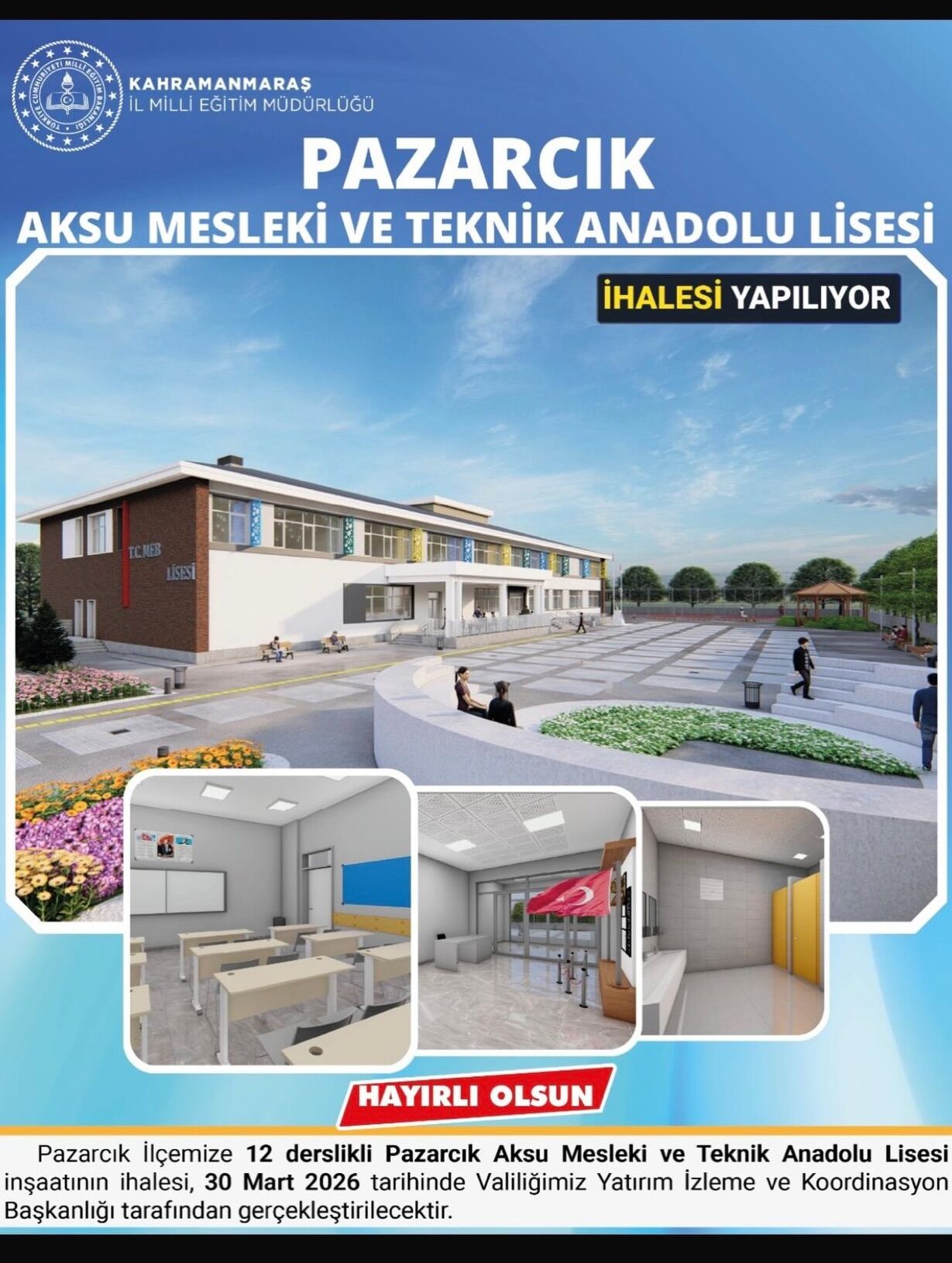 Onikişubat, Elbistan Ve Pazarcık’a Yeni Eğitim Yatırımları3