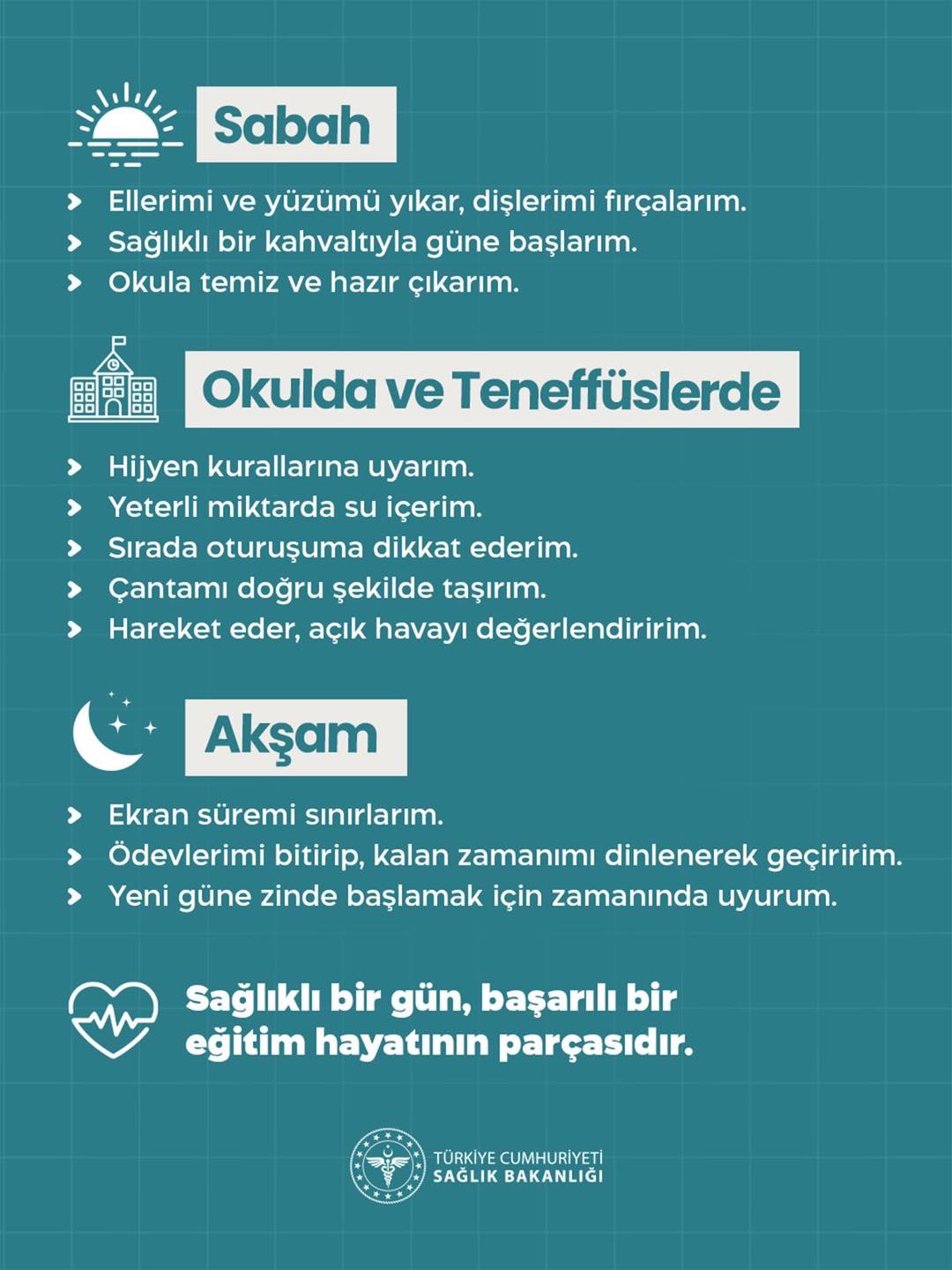 Sağlık Bakanlığı’ndan Öğrencilere Yönelik Sağlık Programı Bilgilendirmesi