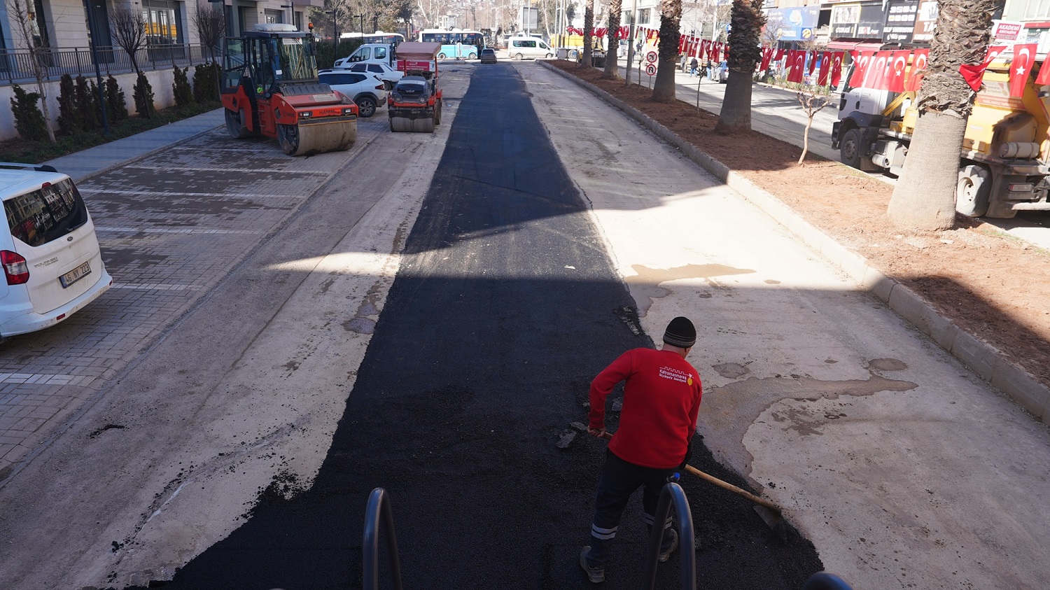 Trabzon Bulvarı’nda Yol İyileştirmeleri Etaplar Halinde Sürüyor (2)
