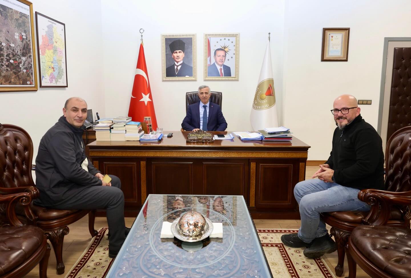Vali Ünlüer Makam Ziyaretleri Kapsamında Misafirlerini Ağırladı1