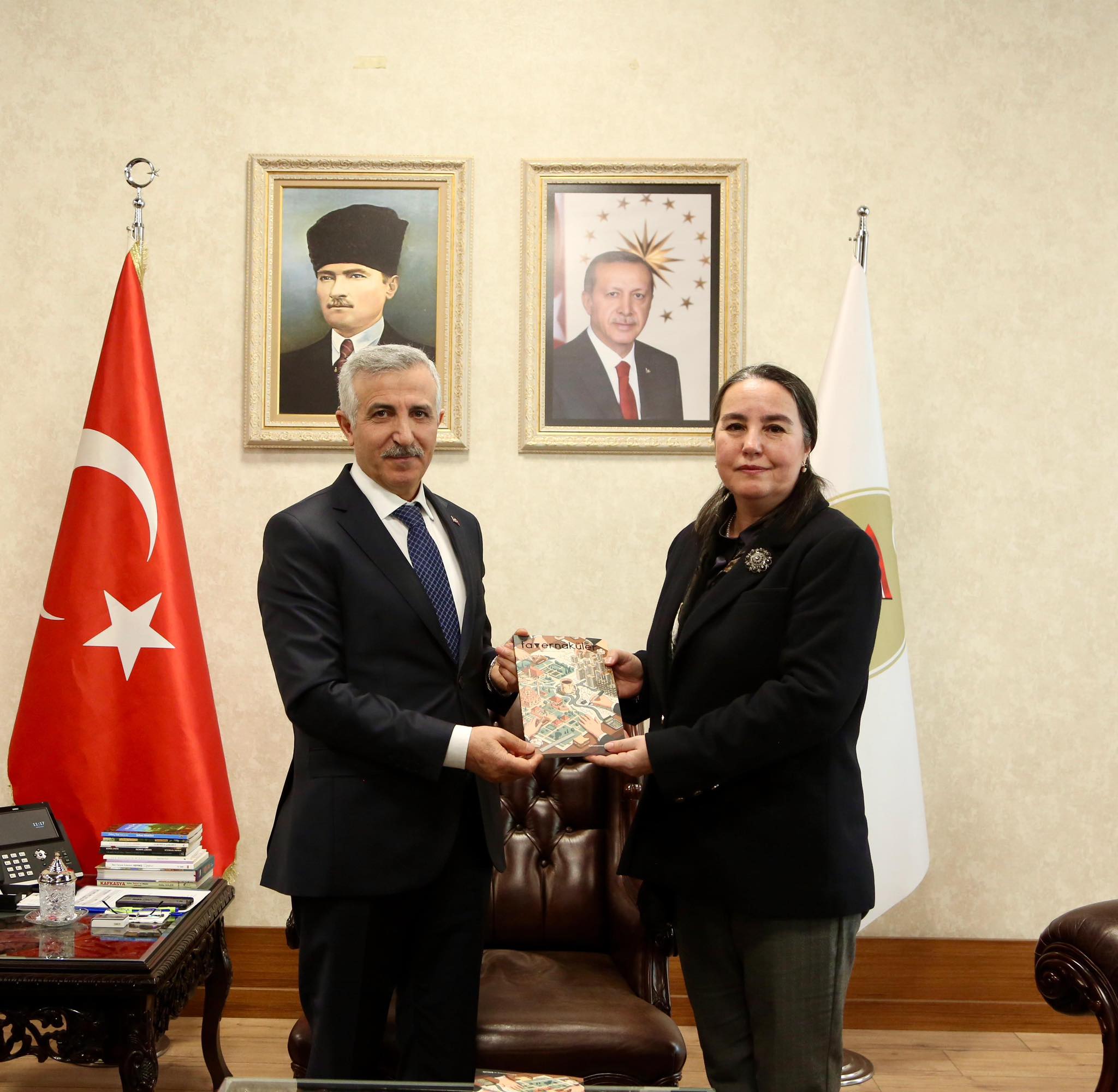 Vali Ünlüer, Mimarlar Odası Heyetini Makamında Ağırladı2