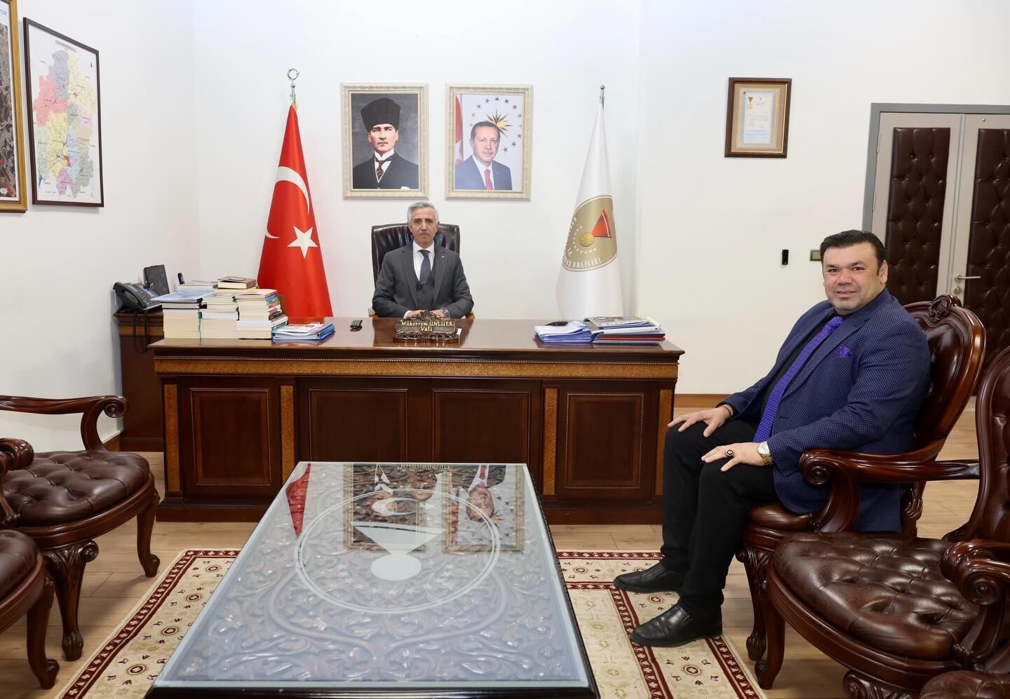 Vali Ünlüer’den Ziyaretçilere Kabul