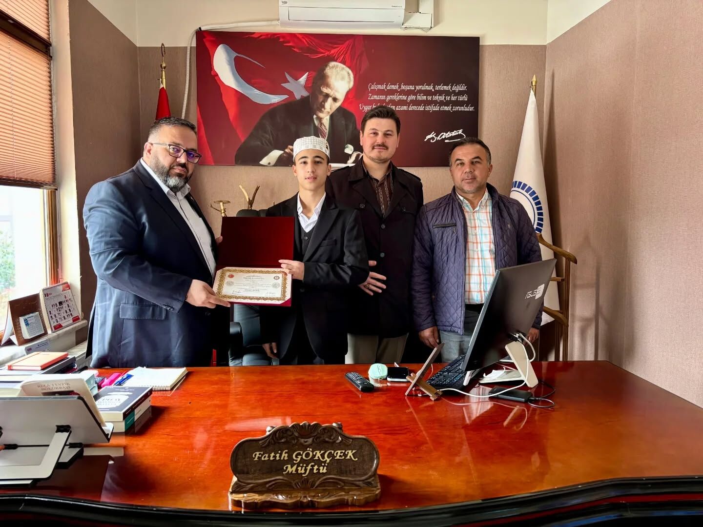 Afşin’de Hafızlık İcazet Töreni: Öğrenciler Belgelerini Aldı