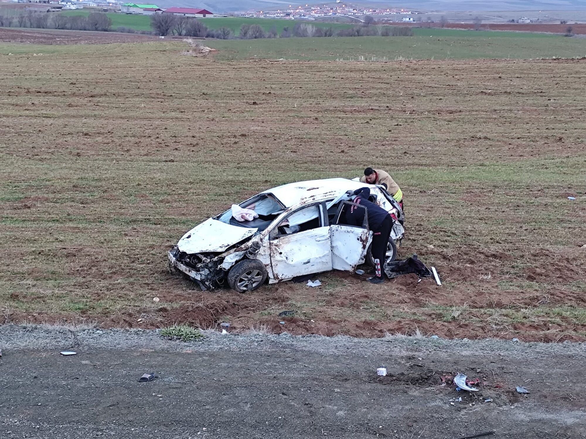 Afşin Göksun Karayolunda Kaza 2 Yaralı (3)
