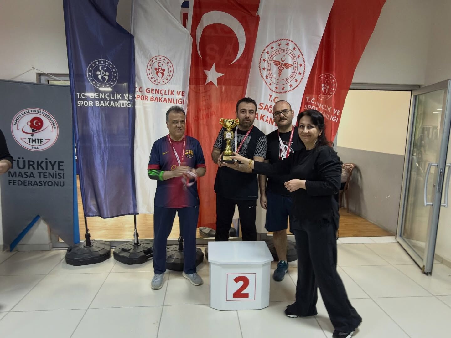 Afşin İlçe Sağlık Müdürlüğü Masa Tenisi Turnuvasında Üçüncü Oldu3