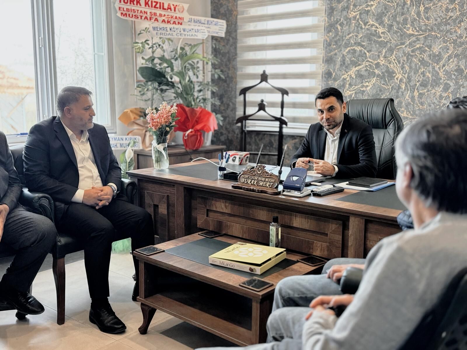 Ak Parti Afşin Teşkilatı’ndan Kuzey İlçeler Daire Başkanı Mert’e Ziyaret (1)