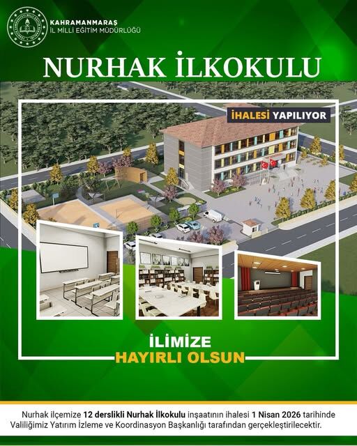 Nurhak’a 12 Derslikli Yeni İlkokul Yatırımı Başlıyor