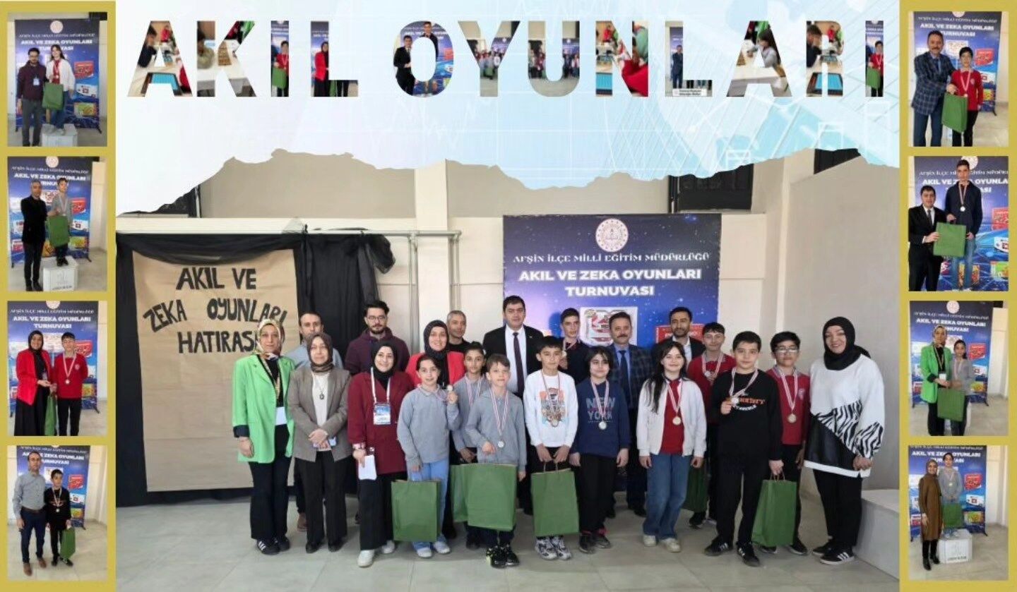 Afşin’de Akıl Ve Zekâ Oyunları Turnuvası Düzenlendi
