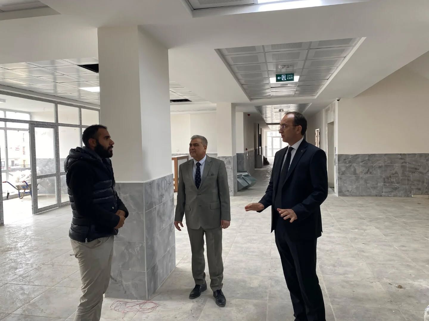 Afşin’de Eğitim Yatırımlarına Yakın Takip Okul İnşaatları İncelendi (1)