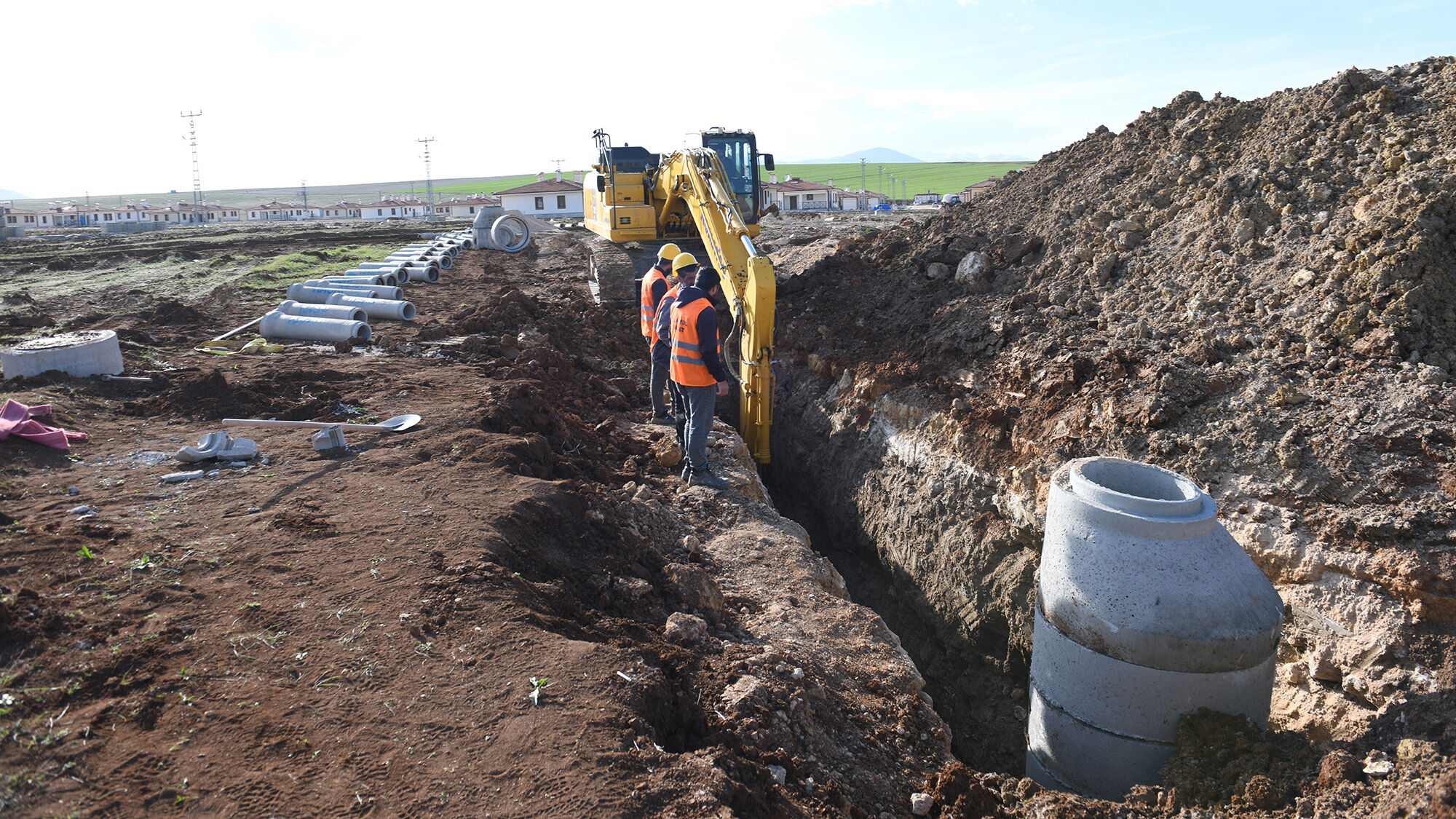 Afşin’de Köy Evleri Yeni Altyapı Hatlarına Kavuşuyor (1)