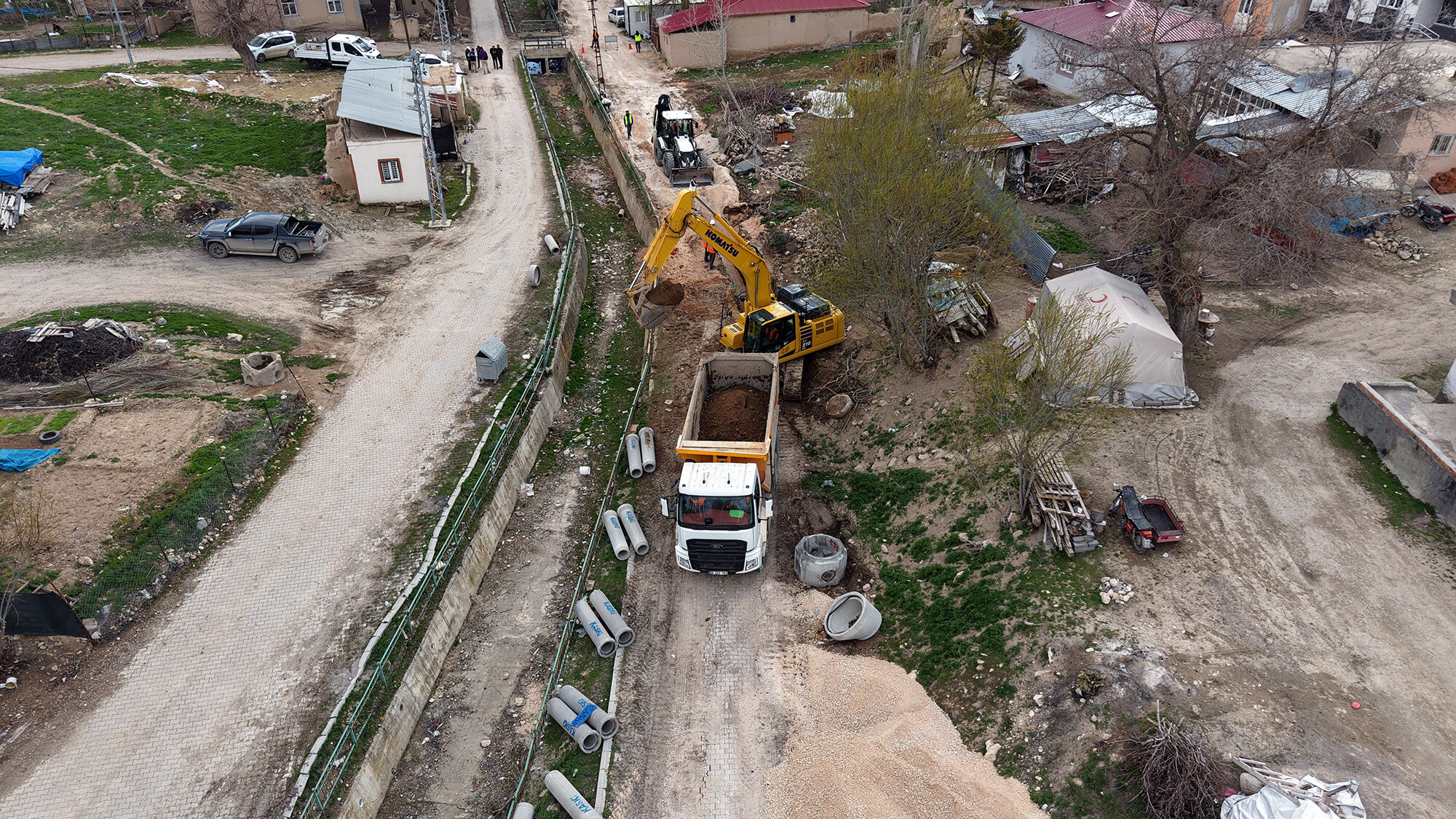 Afşin’de Köy Evleri Yeni Altyapı Hatlarına Kavuşuyor (3)
