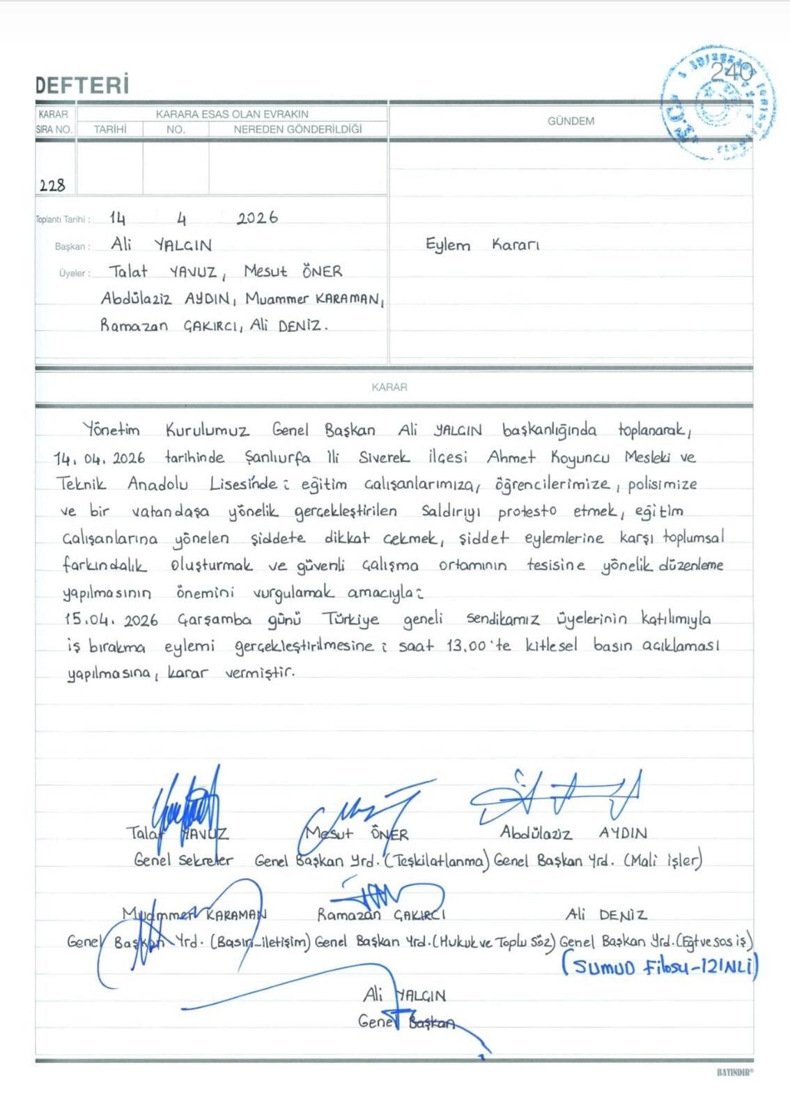 Eğitimcilerden Sert Tepki “Şiddet Artık Toplumsal Bir Tehditi