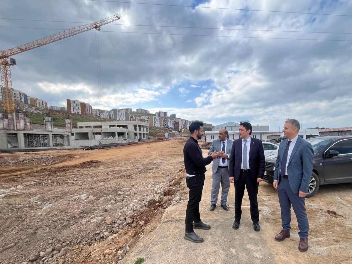 Kahramanmaraş Şehir Hastanesi İnşaatında İnceleme2 Çalışmalar Yerinde Görüldü