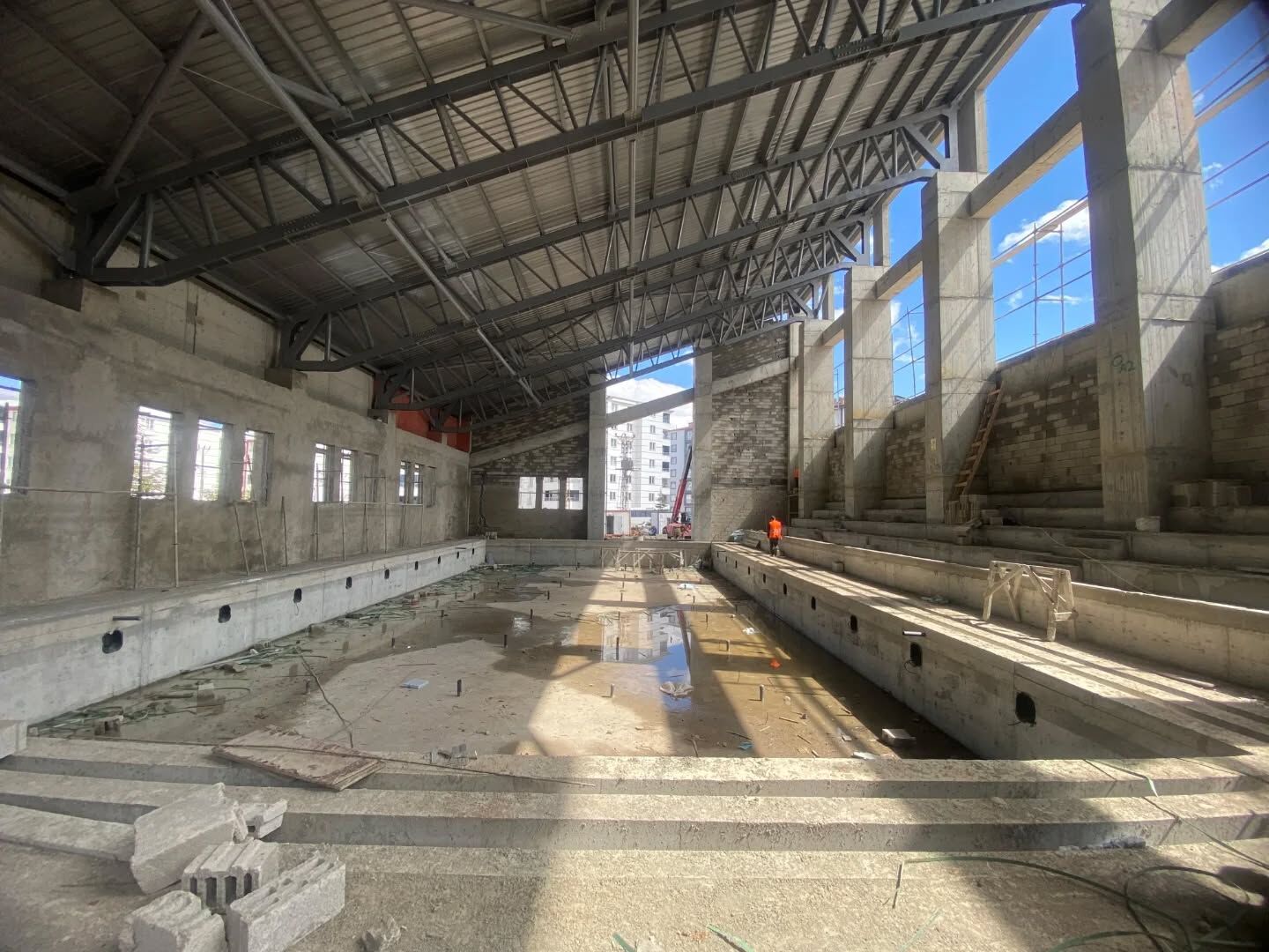 Kaymakam Sarıdoğan, Yüzme Havuzundaki Çalışmaları İnceledi4