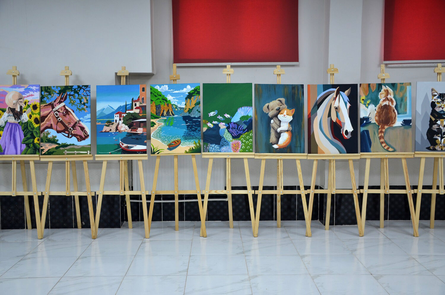 Afşin Anadolu Lisesi'nde Yılsonu Resim Sergisi Açıldı (6)