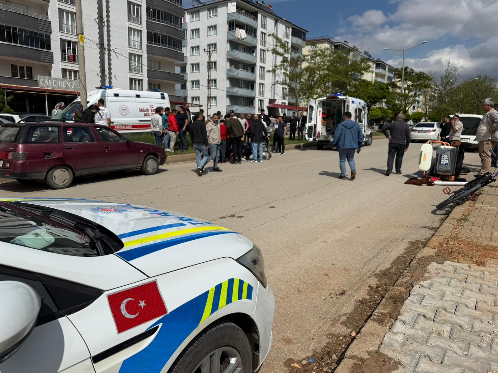 Afşinbey Caddesi’nde Trafik Kazası 1 Yaralı